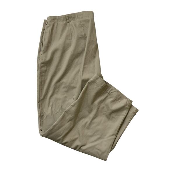 Lands End Khaki Pants Womens 20 Flat Front Casual Preppy Officewear Chino NWT - Picture 5 of 10